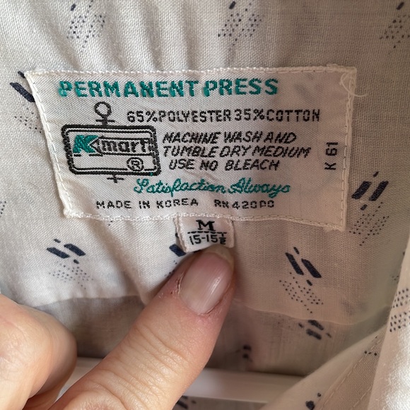 Vintage K-Mart Men’s Shirt Size M - Picture 6 of 9